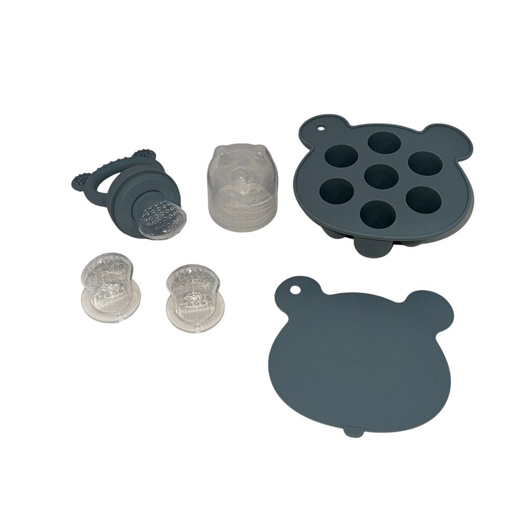 BigSpinach Baby Fruit Feeder Teether Set Silicone Popsicle Mold‎ Breastmilk Kit